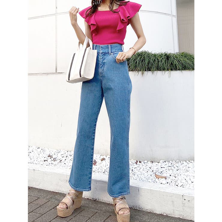 ハイウエストストレートストレッチデニム | MERCURYDUO | 詳細画像14 