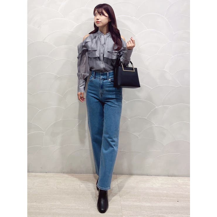 ハイウエストストレートストレッチデニム | MERCURYDUO | 詳細画像18 