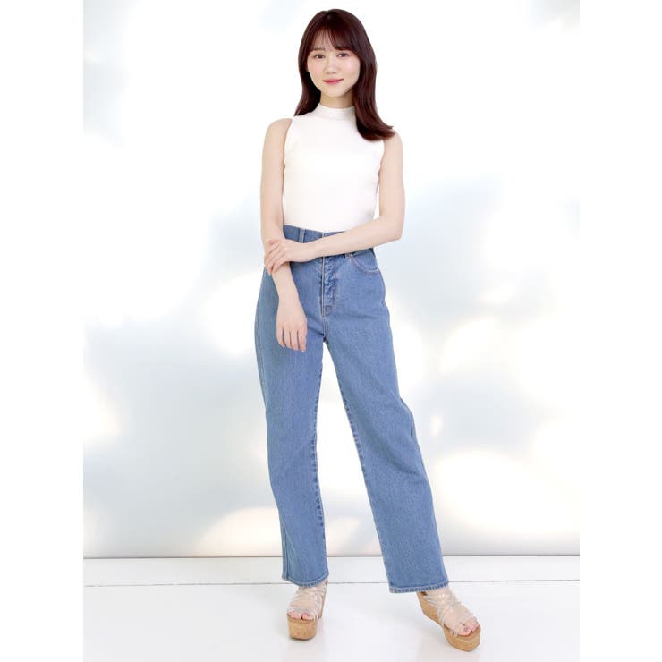 ハイウエストストレートストレッチデニム | MERCURYDUO | 詳細画像3 