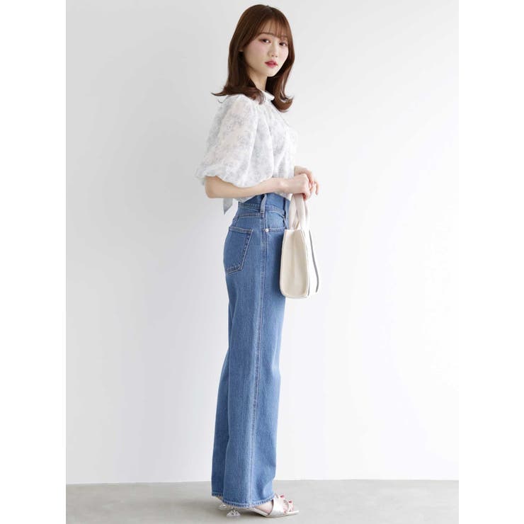 ハイウエストストレートストレッチデニム | MERCURYDUO | 詳細画像6 