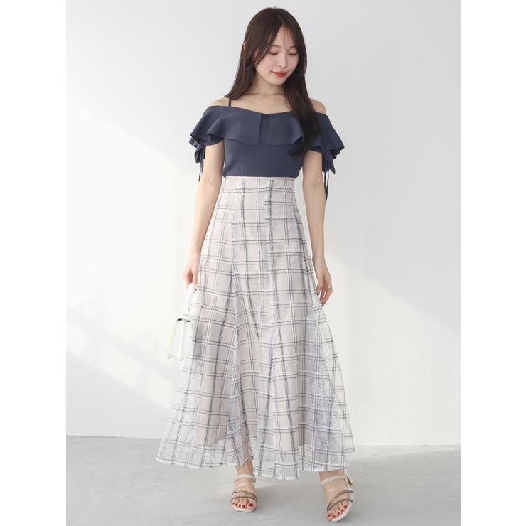 スパンコールレーススカート | MERCURYDUO | 詳細画像16 