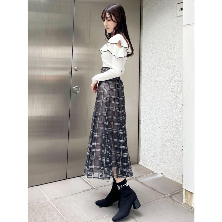 スパンコールレーススカート | MERCURYDUO | 詳細画像30 