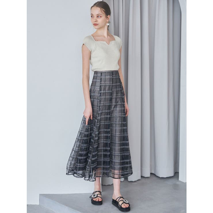 スパンコールレーススカート | MERCURYDUO | 詳細画像5 