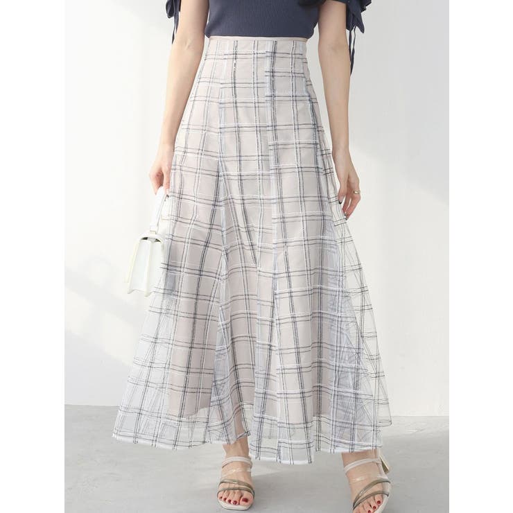 アイボリー | スパンコールレーススカート | MERCURYDUO