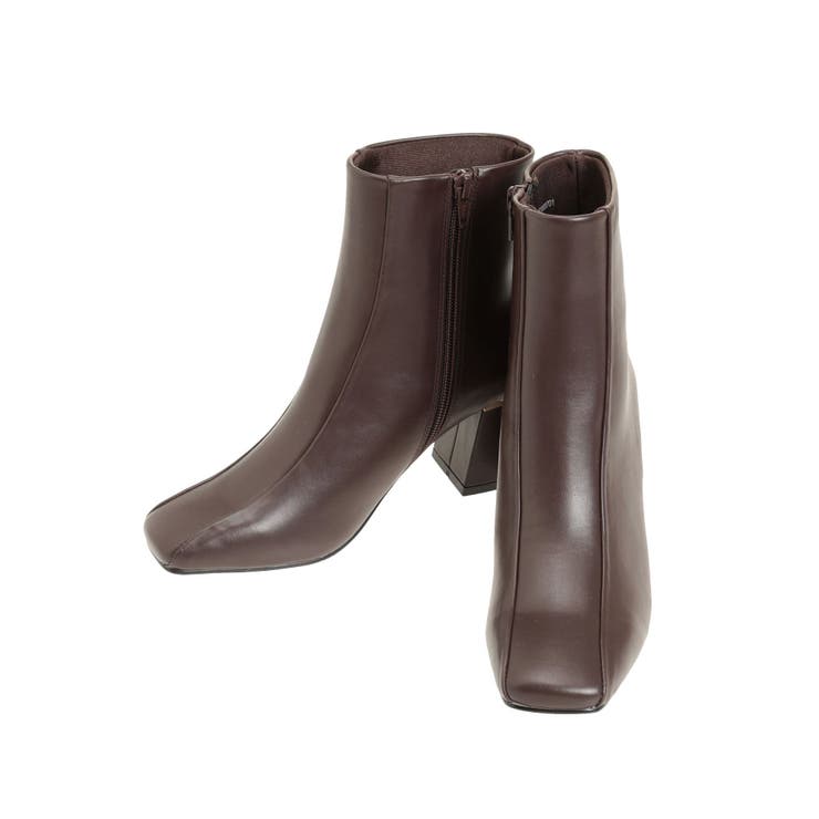 メタルパーツダブル切り替えスクエアトゥブーツ | MERCURYDUO | 詳細画像16 