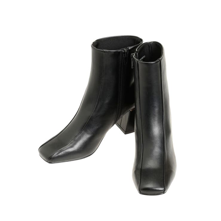 メタルパーツダブル切り替えスクエアトゥブーツ | MERCURYDUO | 詳細画像17 