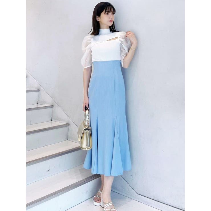 2WAY異素材パフスリーブカットアウトニット | MERCURYDUO | 詳細画像25 