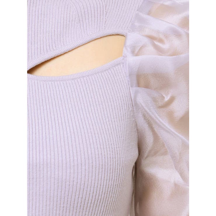 2WAY異素材パフスリーブカットアウトニット | MERCURYDUO | 詳細画像41 