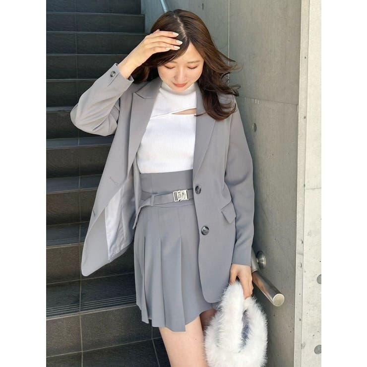 2WAY異素材パフスリーブカットアウトニット | MERCURYDUO | 詳細画像43 