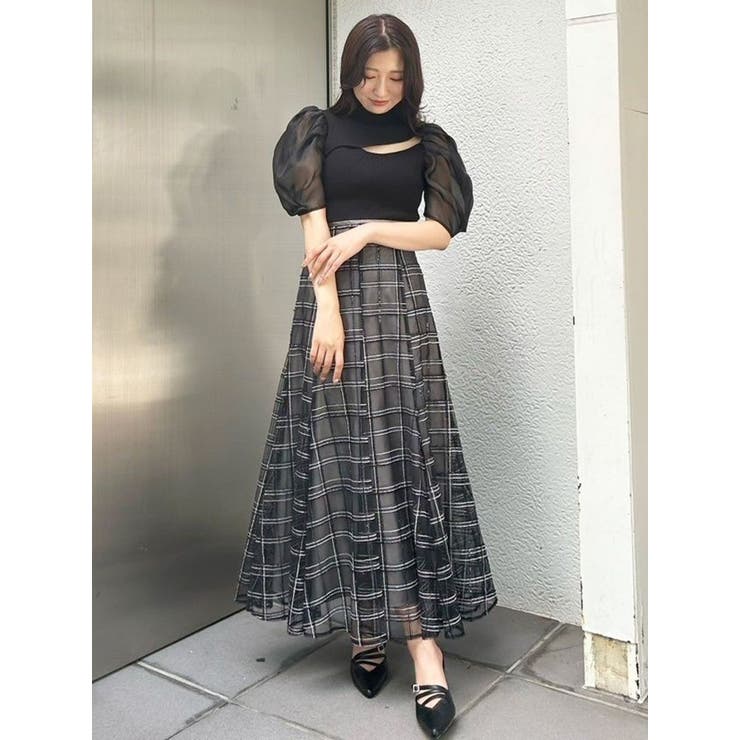 2WAY異素材パフスリーブカットアウトニット | MERCURYDUO | 詳細画像44 