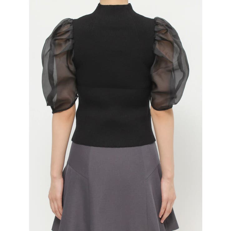 2WAY異素材パフスリーブカットアウトニット | MERCURYDUO | 詳細画像47 