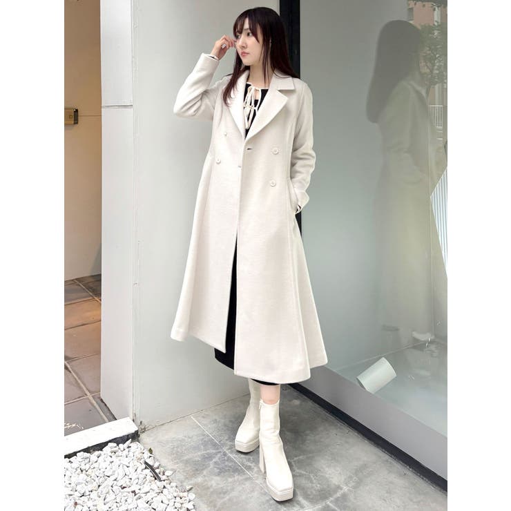 フィットアンドフレアコート[品番：MKSW0060227]｜MERCURYDUO