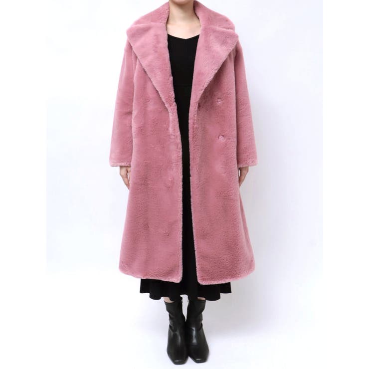 フェイクファーロングコート[品番：MKSW0060228]｜MERCURYDUO