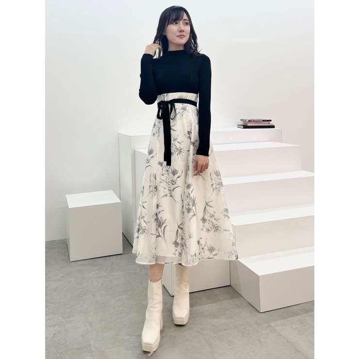 フラワードッキングコルセットワンピース | MERCURYDUO | 詳細画像29 