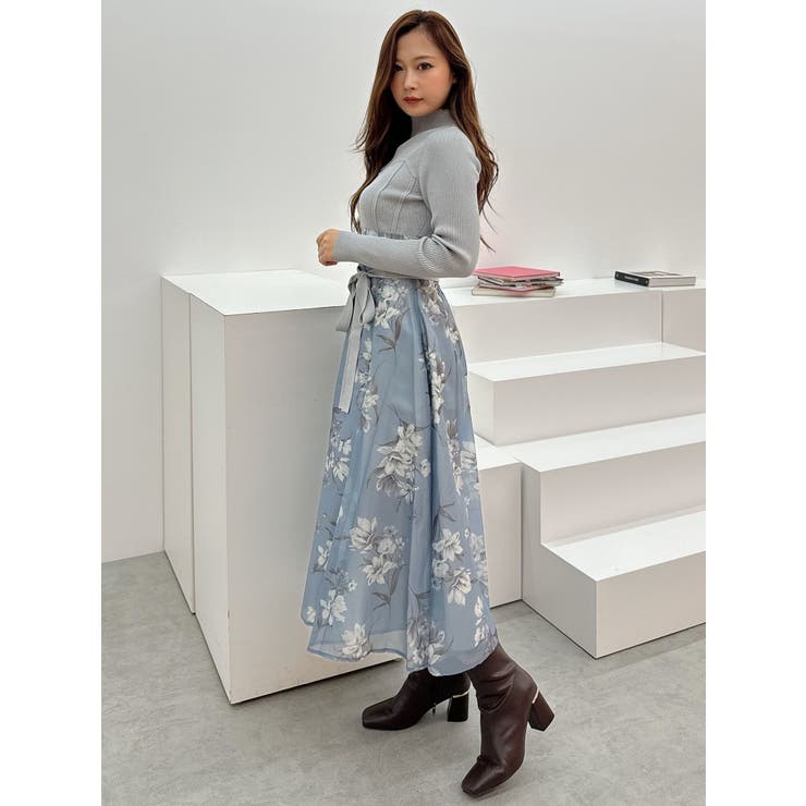 フラワードッキングコルセットワンピース | MERCURYDUO | 詳細画像50 