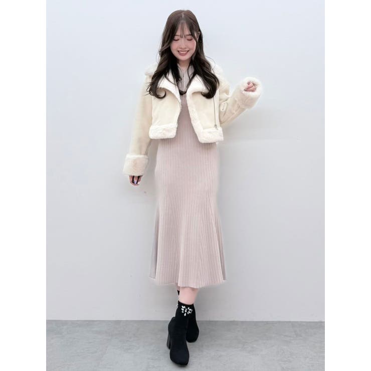 ZIPマーメイドニットワンピース | MERCURYDUO | 詳細画像18 