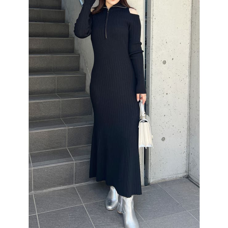 ZIPマーメイドニットワンピース | MERCURYDUO | 詳細画像2 