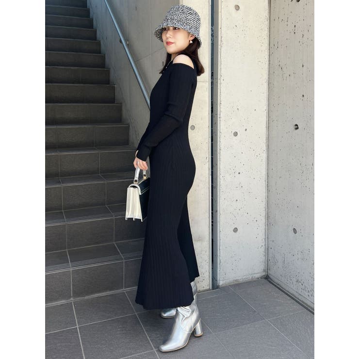 ZIPマーメイドニットワンピース | MERCURYDUO | 詳細画像7 