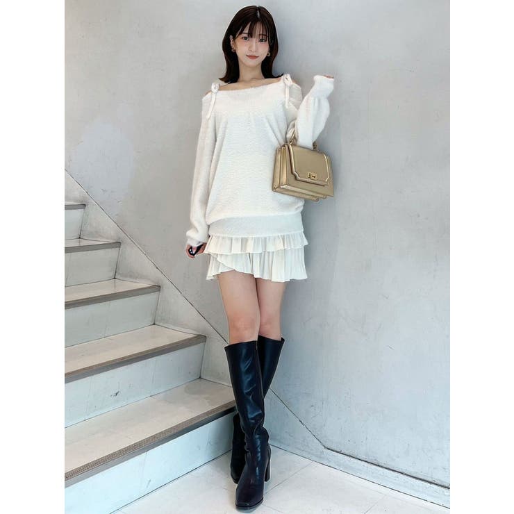 ガータープリーツミニスカート リュアユーイン WEGO（ウィゴー）の「WEGO/ガータープリーツミニスカパン