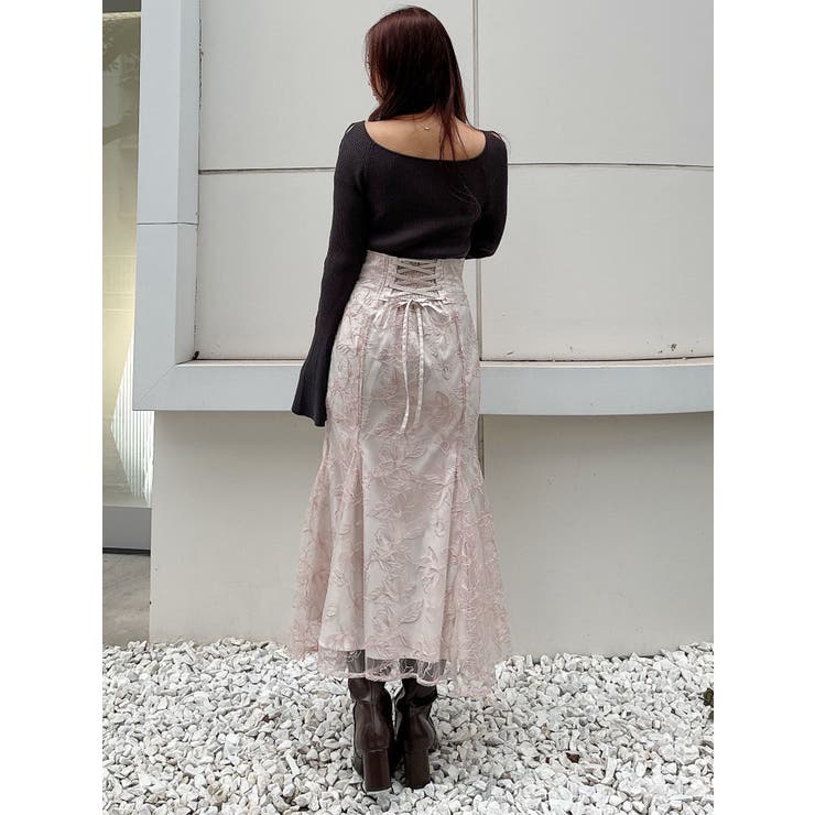 レースアップスリーブニット[品番：MKSW0058400]｜MERCURYDUO