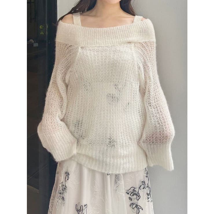 ベビーアルパカオフショルニット | MERCURYDUO | 詳細画像2 