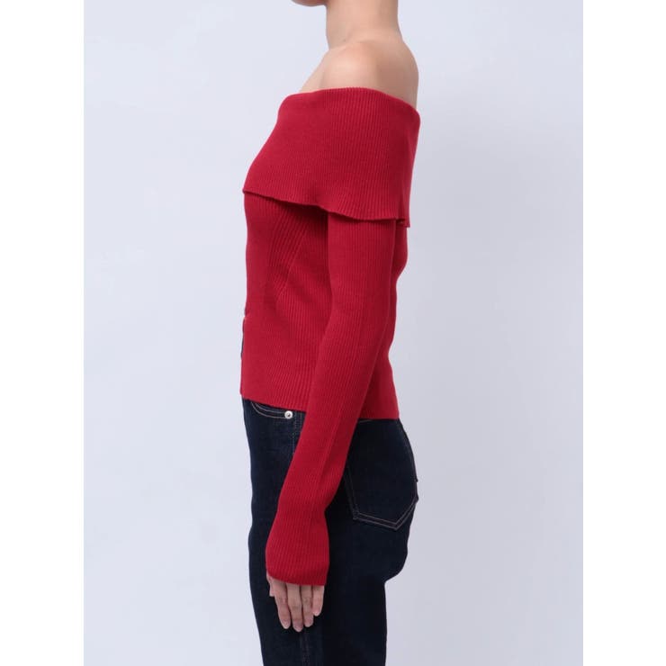 2WAYオフショルZIPロングスリーブニット | MERCURYDUO | 詳細画像17