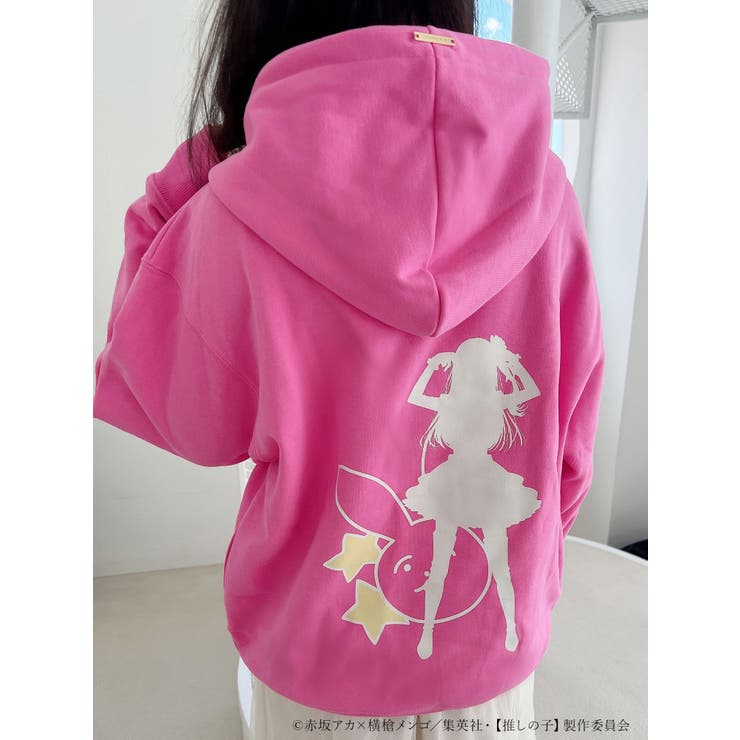 TVアニメ【推しの子】裏起毛シルエットプリントパーカー[品番