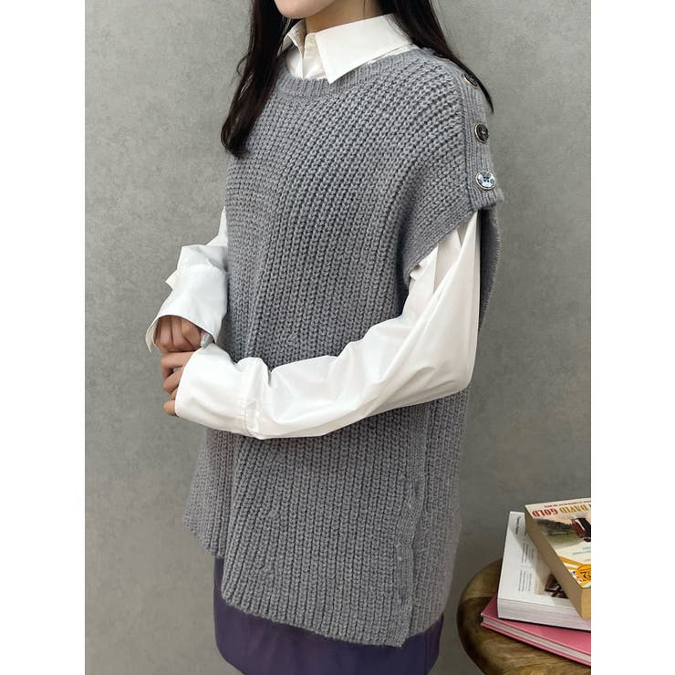 2WAYニットベストカーデ[品番：MKSW0060972]｜MERCURYDUO