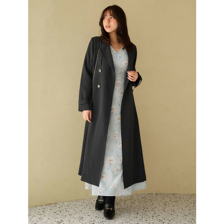 フィットアンドフレアトレンチコート | MERCURYDUO | 詳細画像3 