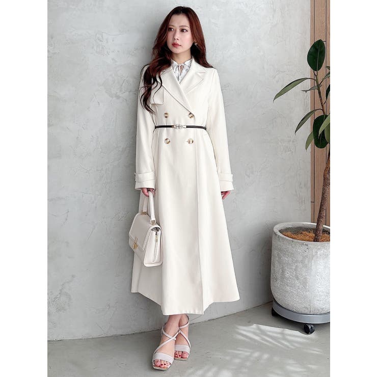 フィットアンドフレアトレンチコート | MERCURYDUO | 詳細画像9 