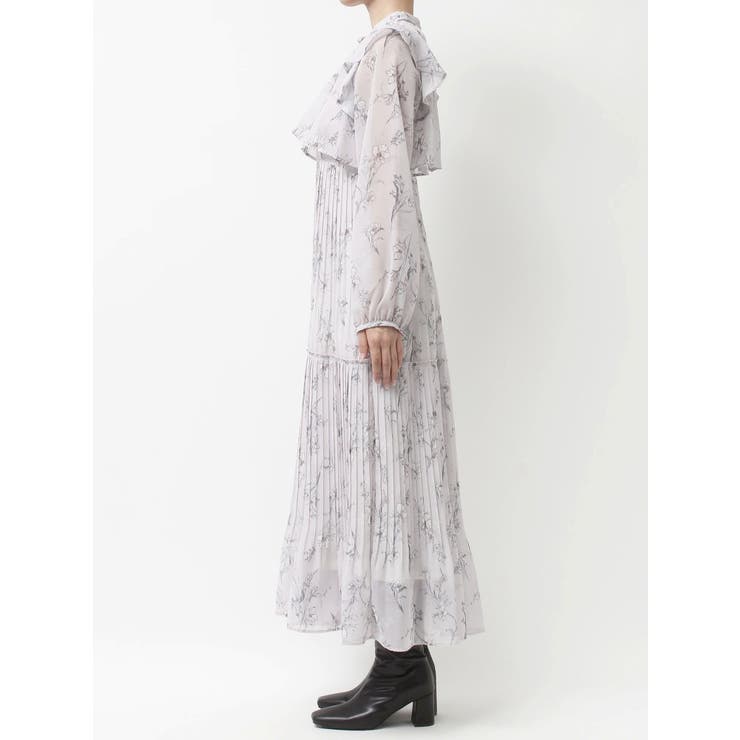 花柄プリーツティアードワンピース | MERCURYDUO | 詳細画像26 