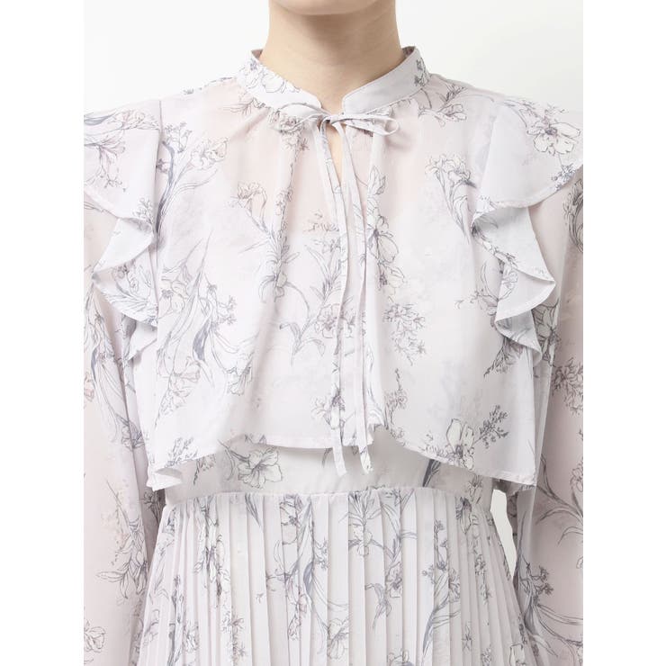 花柄プリーツティアードワンピース | MERCURYDUO | 詳細画像28 