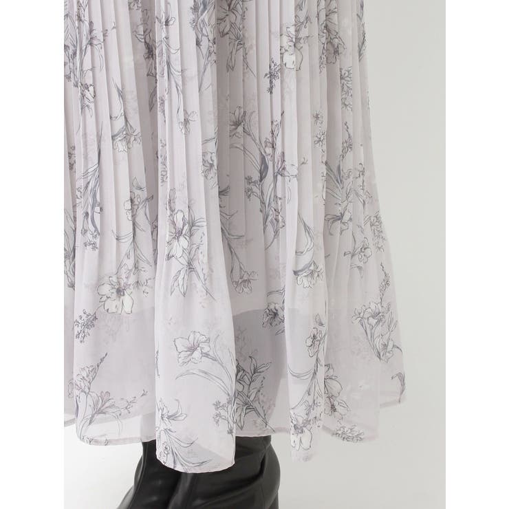 花柄プリーツティアードワンピース | MERCURYDUO | 詳細画像30 