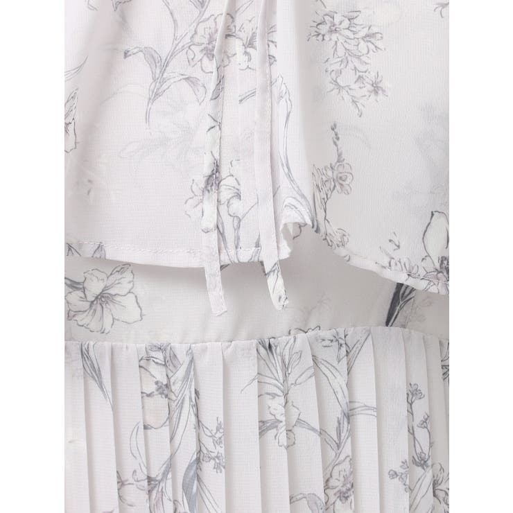 花柄プリーツティアードワンピース | MERCURYDUO | 詳細画像34 