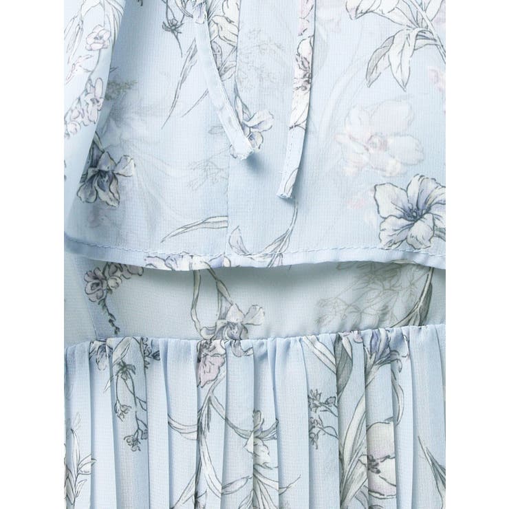 花柄プリーツティアードワンピース | MERCURYDUO | 詳細画像39 