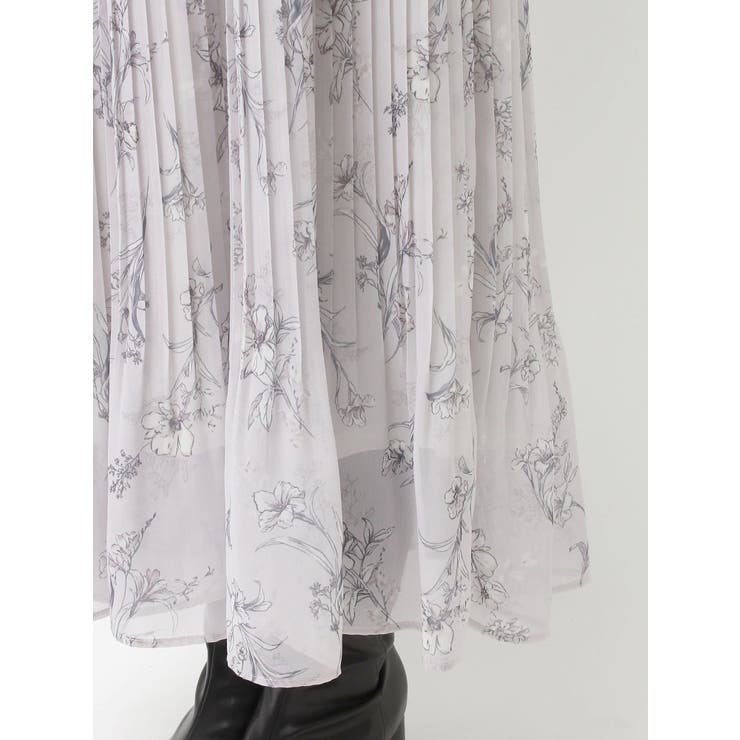 花柄プリーツティアードワンピース | MERCURYDUO | 詳細画像41 