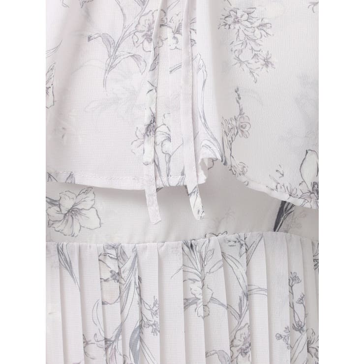 花柄プリーツティアードワンピース | MERCURYDUO | 詳細画像45 