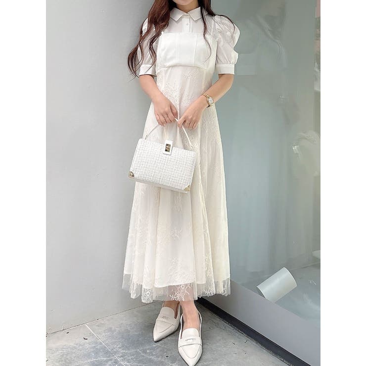 マーキュリーデュオ ワンピース　ドレス　オフホワイト　結婚式　パーティー マーキュリーデュオ ワンピースドレスオフホワイト結婚式パーティー