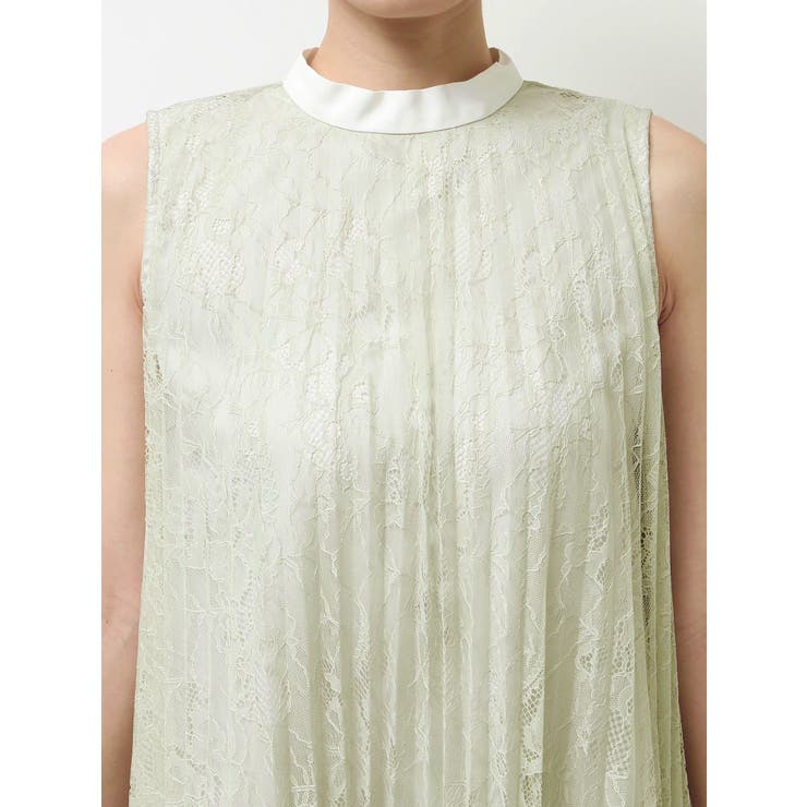 バイカラーレースプリーツミニワンピース | MERCURYDUO | 詳細画像18 