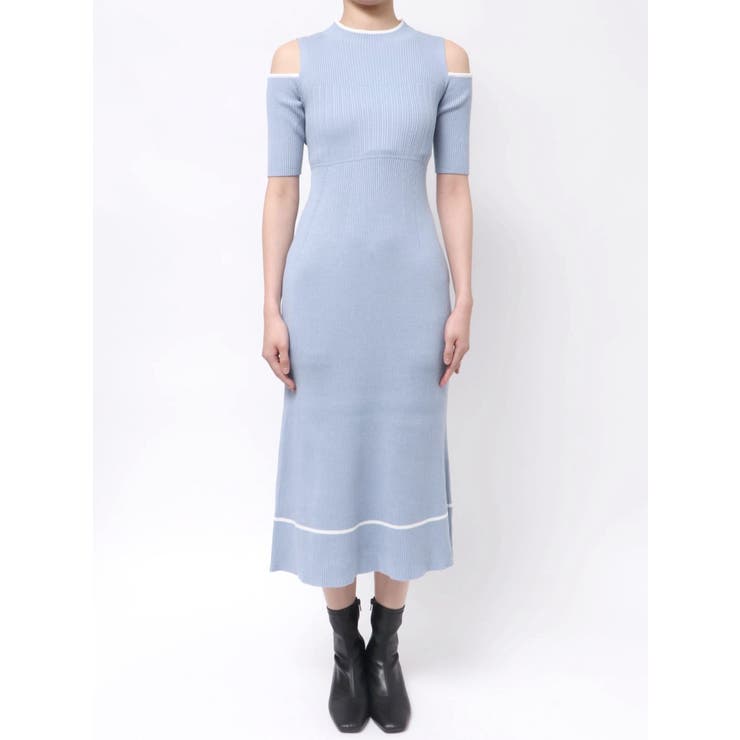 配色クロスリボンニットワンピース | MERCURYDUO | 詳細画像18 