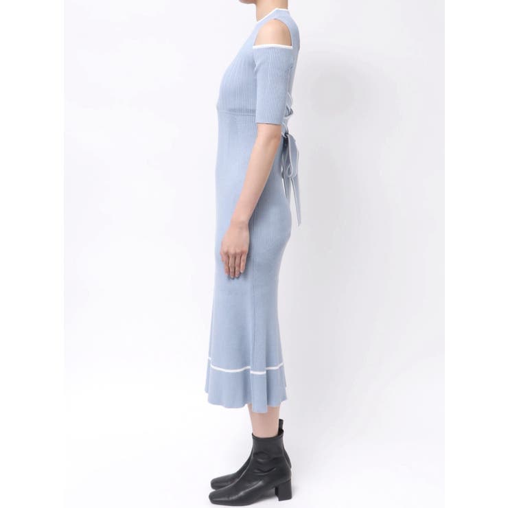 配色クロスリボンニットワンピース | MERCURYDUO | 詳細画像19 