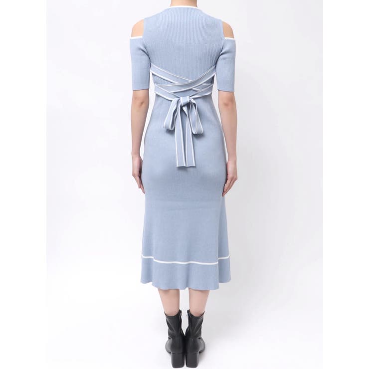 配色クロスリボンニットワンピース | MERCURYDUO | 詳細画像20 