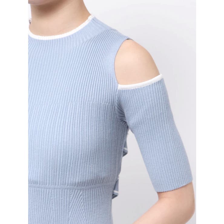 配色クロスリボンニットワンピース | MERCURYDUO | 詳細画像22 