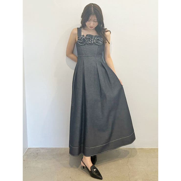 デニムフラワーモチーフジャンスカ | MERCURYDUO | 詳細画像11 