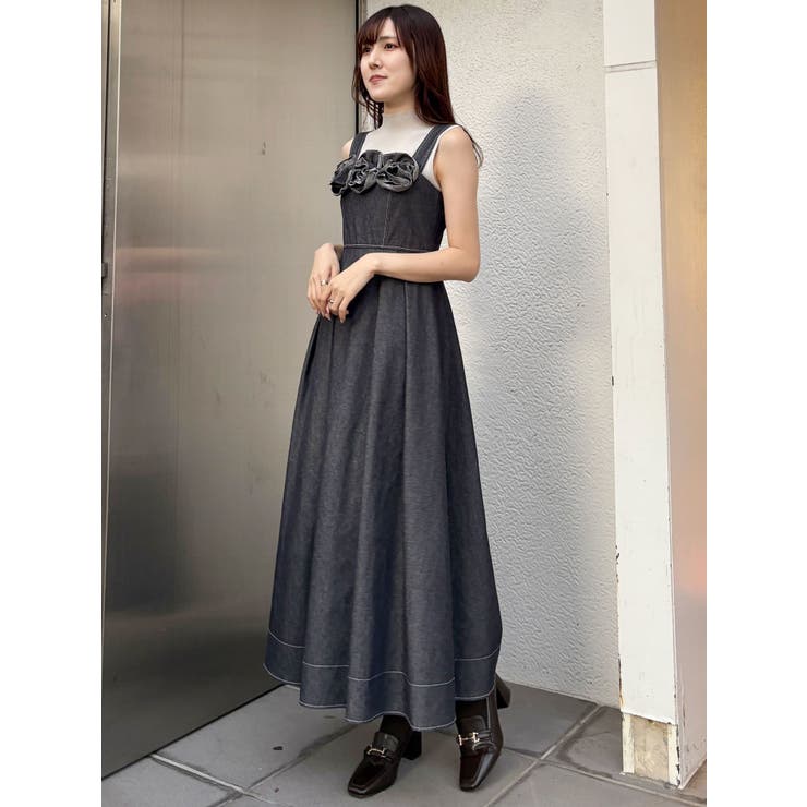 デニムフラワーモチーフジャンスカ | MERCURYDUO | 詳細画像16 