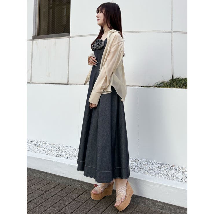 デニムフラワーモチーフジャンスカ | MERCURYDUO | 詳細画像24 