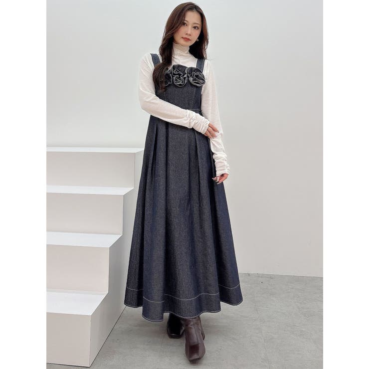 デニムフラワーモチーフジャンスカ | MERCURYDUO | 詳細画像25 