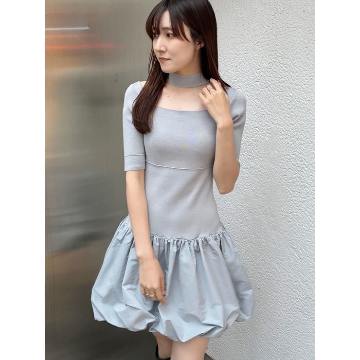 バルーンドッキングミニニットワンピース | MERCURYDUO | 詳細画像22 