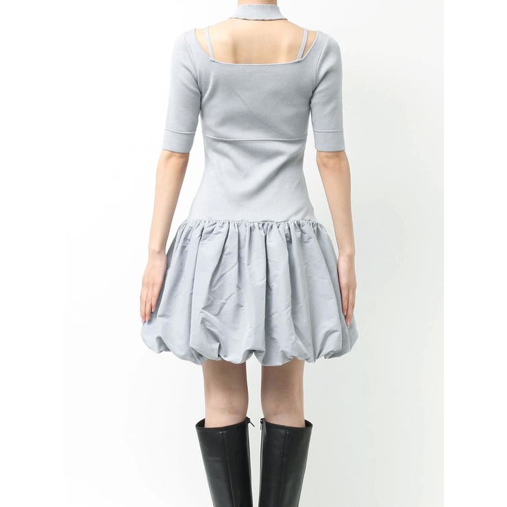 バルーンドッキングミニニットワンピース | MERCURYDUO | 詳細画像25 