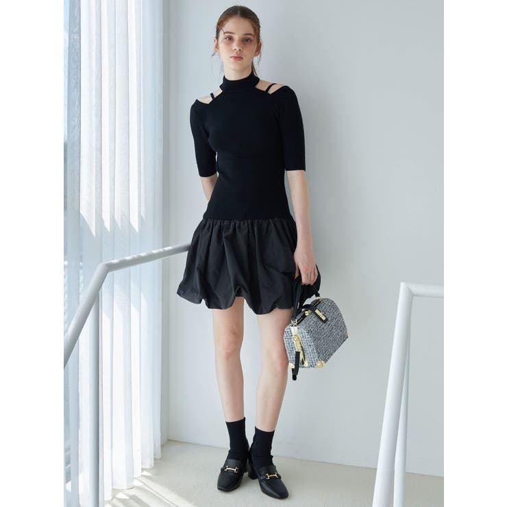 バルーンドッキングミニニットワンピース | MERCURYDUO | 詳細画像5 